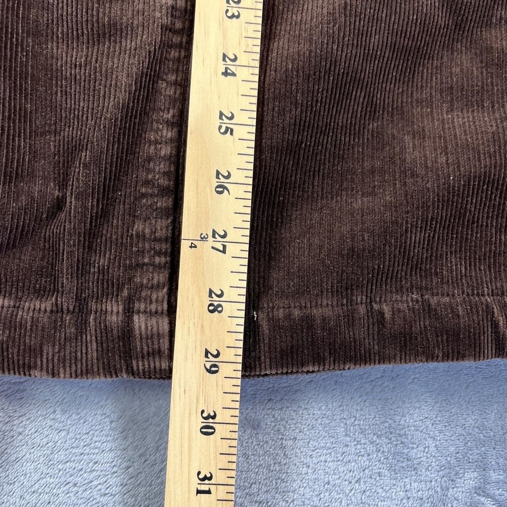Vintage 90s  Banana Republic Pea Coat  XS Brown Corduroy Jacket Double Breasted - Picture 5 of 9